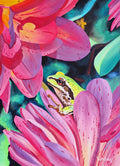 Frog in the Flowers